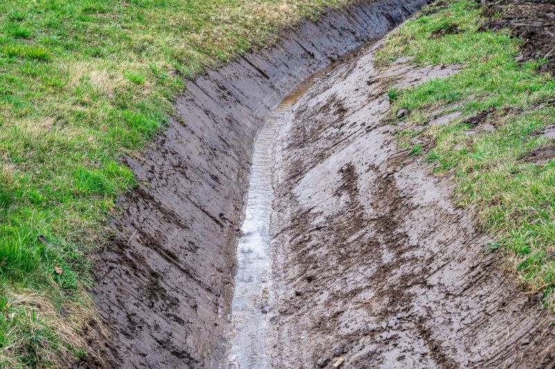 Water runoff after grading