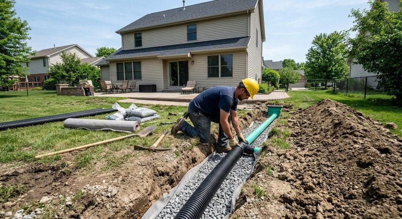 French Drain Installation